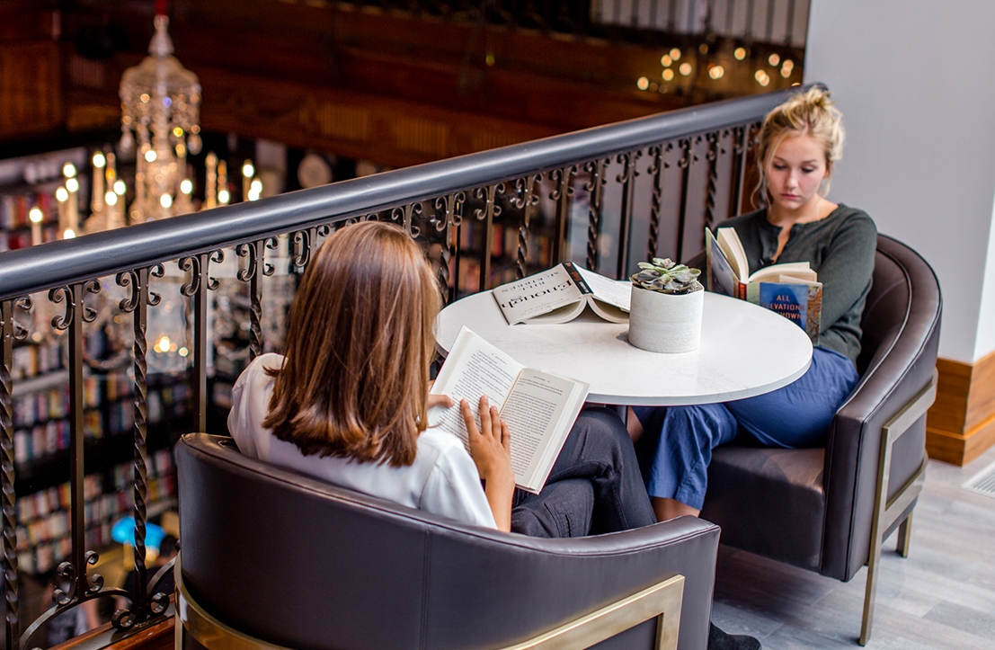 Two Ladies Reading Books